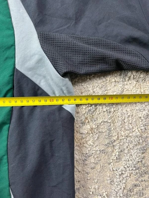 Vintage Retro anos 90 adidas Windbreaker Verde Cinza Jaqueta com Zíper Tamanho G – photo 11